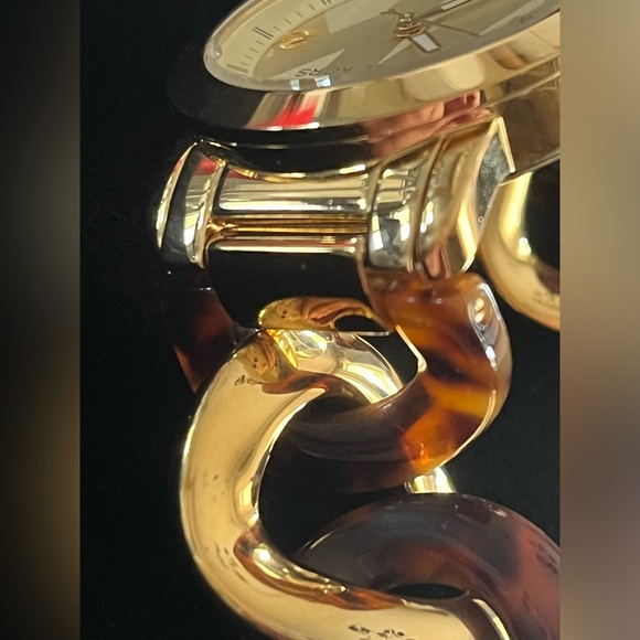 MICHAEL KORS Tortoise Shell & Gold Toned Links Watch - Picture 10 of 16